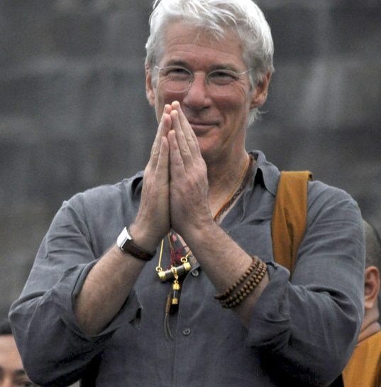 Richard Gere in tour buddista