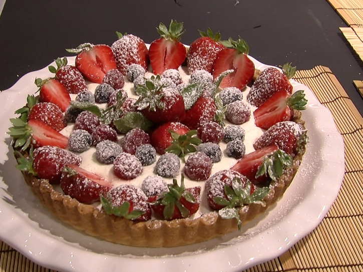 Schermata crostata pavè di fragole