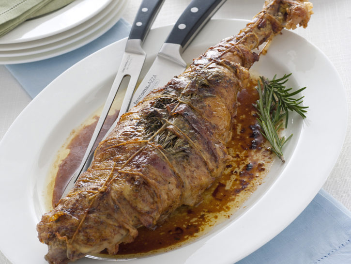 Cosciotto di agnello alla senape