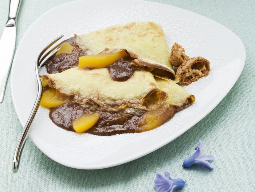 crespelle-gratinate-alle-pesche preparazione