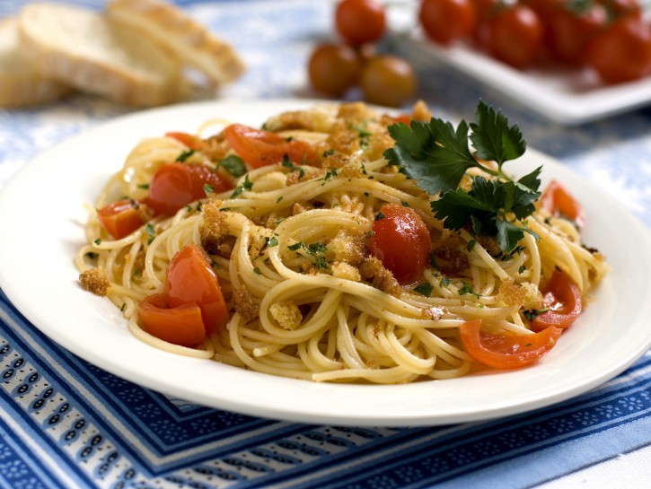 Spaghetti ai pomodorini saltati