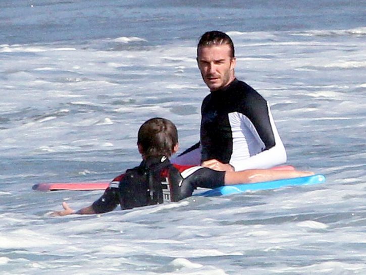 David Beckham surf 01