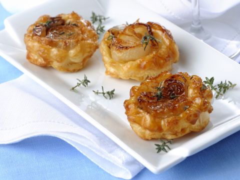 Mini tatin di caprino al timo