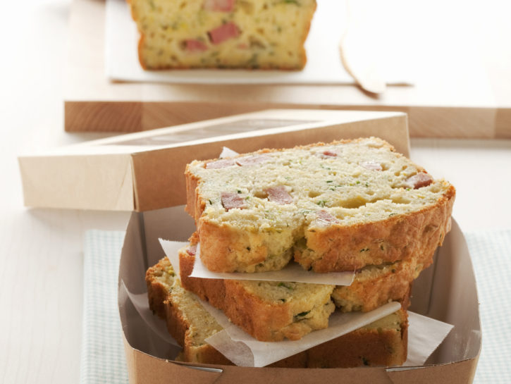 Plumcake con zucchine e mortadella