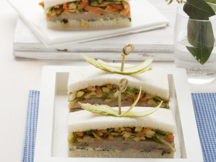Tramezzini alla veneta con spada e verdure