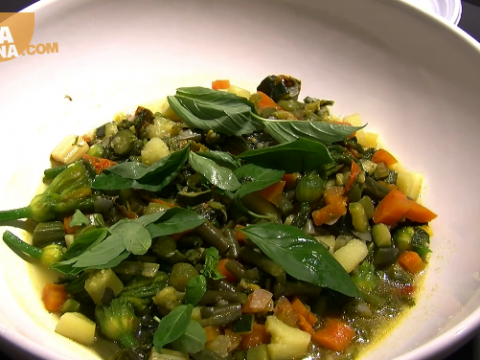 Zuppetta di fiori di zucca