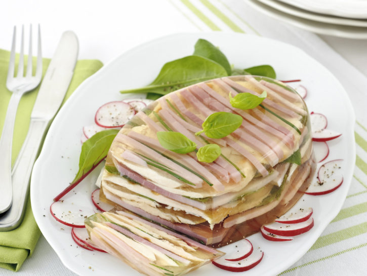 Aspic di pollo e prosciutto cotto