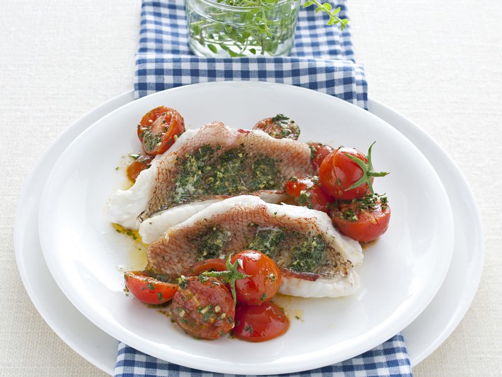 Filetti di scorfano alle erbe aromatiche
