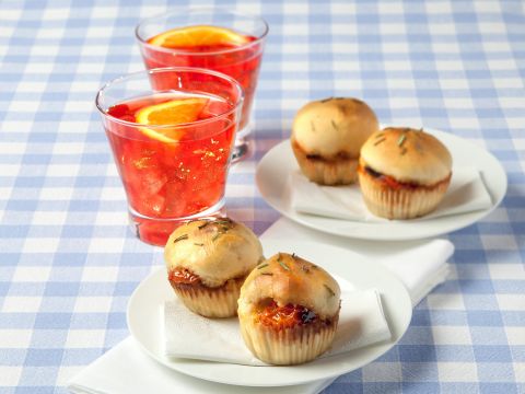 Muffin salati con cocktail
