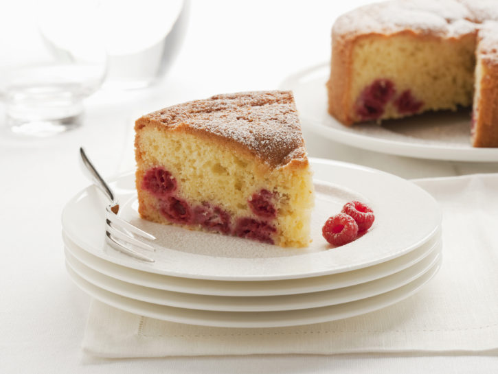 Torta soffice ai lamponi