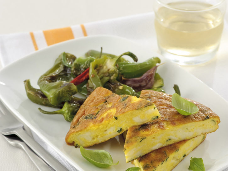 Frittata con friarelli al peperoncino