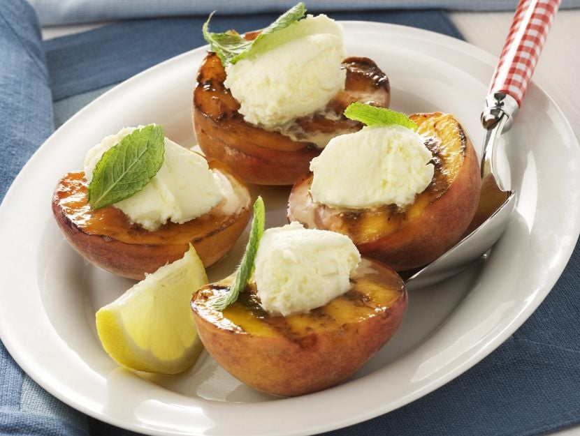 pesche-grigliate-con-mascarpone-al-limone preparazione