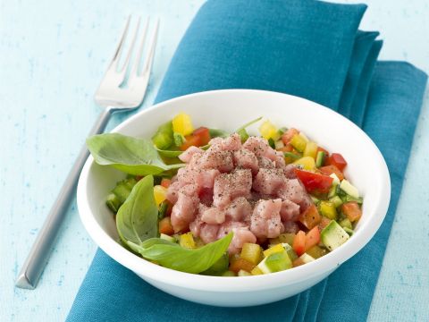 Tartare di vitello e ortaggi