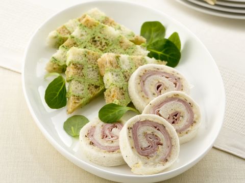Tartine fantasia di scacchiere e girelle