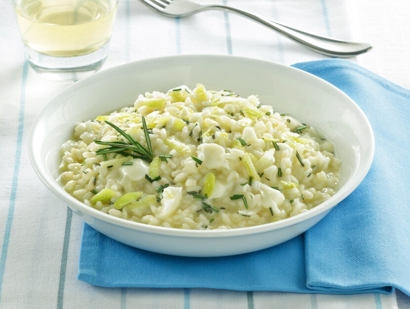 Risotto al kiwi con rosmarino