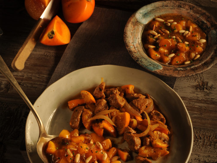 Bocconcini con composta agrodolce di cachi
