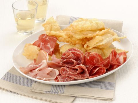 Crescentine con i salumi