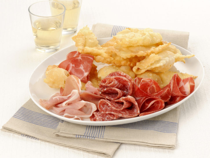 Crescentine con i salumi