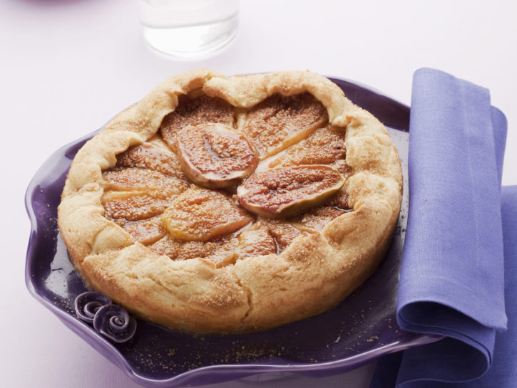 Crostata di fichi con crema pasticcera