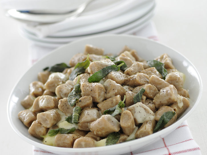 Gnocchi con castagne e zucca