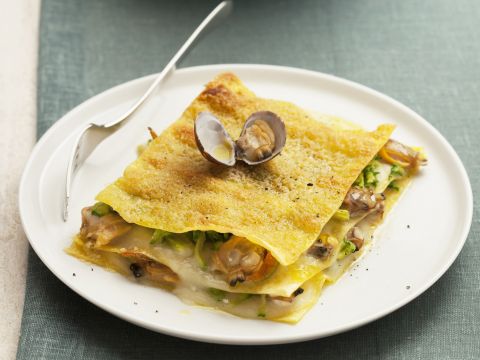 Lasagnette con vongole e zucchine