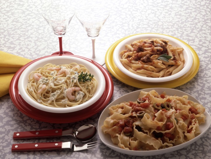 Reginette con pomodoro e olive