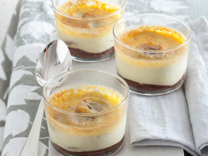 Crema al forno con cioccolato