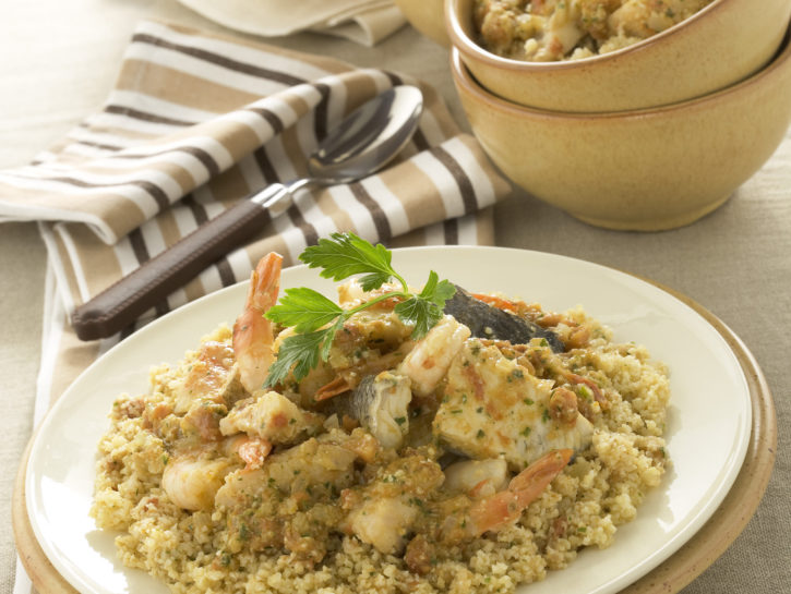 Cous cous con zuppa di pesce