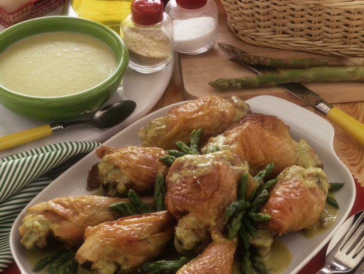 Pollo e asparagi