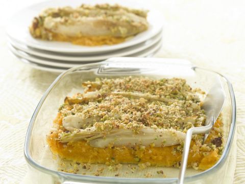 Sformato di indivia e patate dolci
