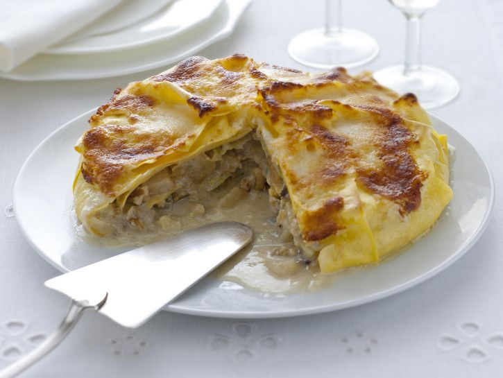 Ricetta Torta di lasagne con gorgonzola e pere - Donna Moderna