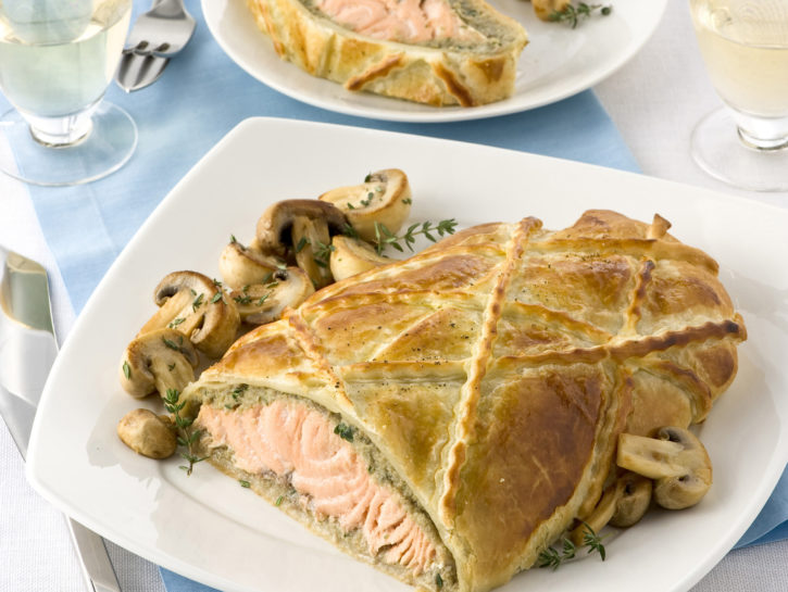 Salmone farcito in sfoglia