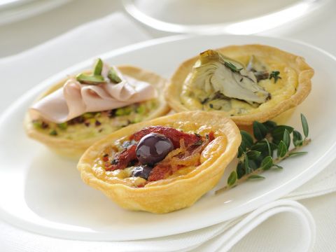 Tartellette salate ai tre sapori