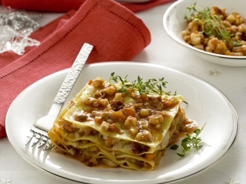 Lasagne con ragù di pesce misto