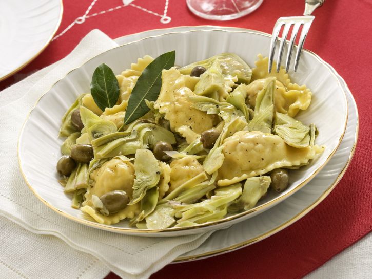 ravioli-di-coniglio-e-carciofi-trifolati preparazione