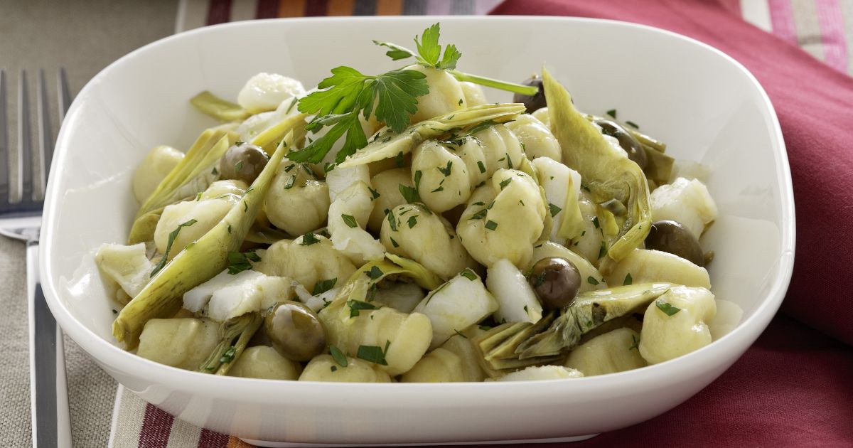 Ricetta Gnocchi di patate con merluzzo e carciofi - Donna Moderna