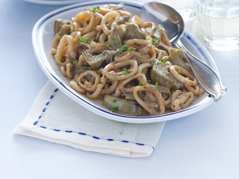 Padellata di calamari e carciofi