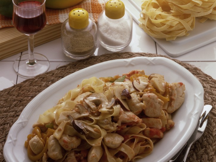 Tagliatelle con il pollo