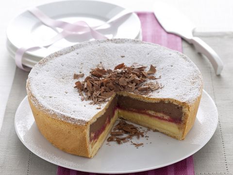 Zuppa inglese in gabbia di frolla