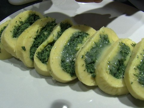 Rotolo di patate alla borraggine