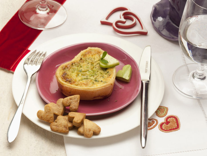 Quiche di zucchine con menta e limone