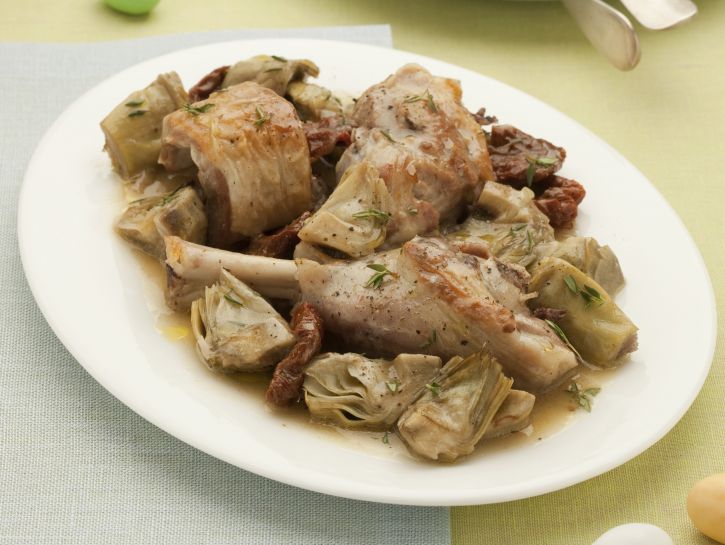 spalla-di-agnello-ai-carciofi preparazione