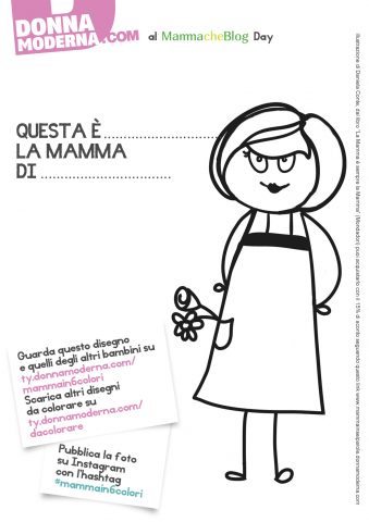 Ti piace questo disegno? Scaricalo e fallo colorare al tuo bambino!Illustrazione di Daniela Conte, t