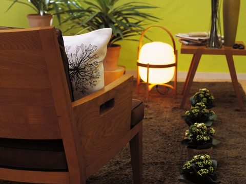 Living, come in un giardino