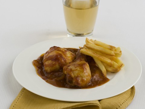 Cosce di pollo in salsa piccante