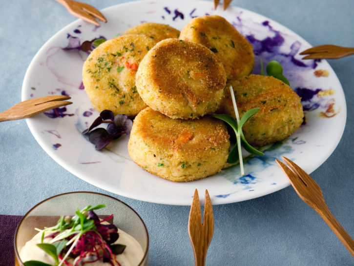 Polpettine di granchio e patate