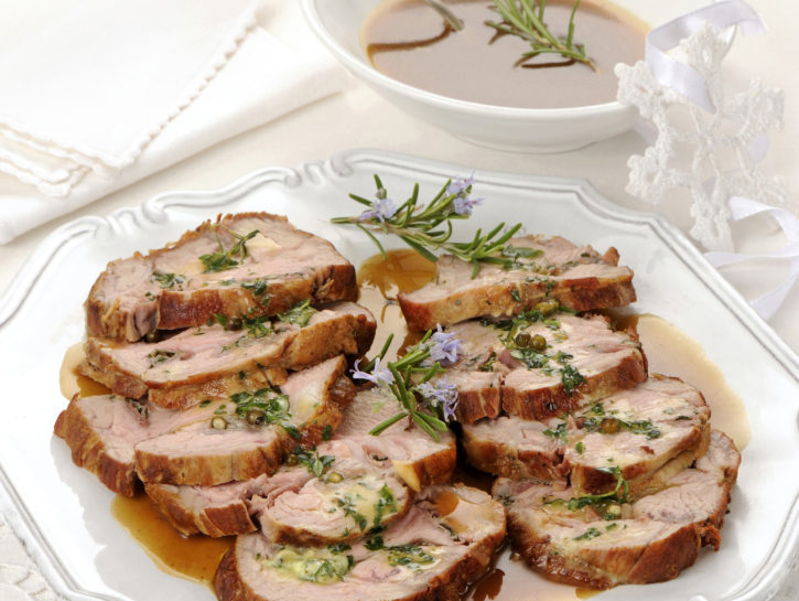 Arrosto di vitello al prosciutto aromatico