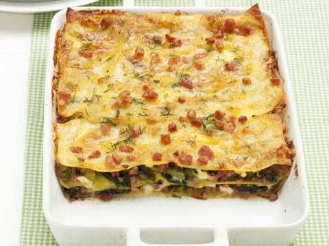 Lasagne ai friarielli con salsa porchettata