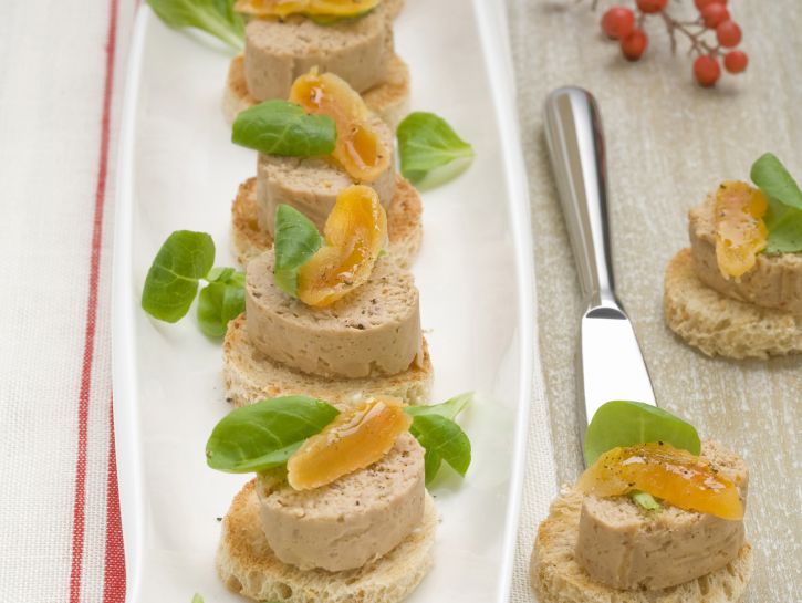 Paté di petto d'anatra con le albicocche