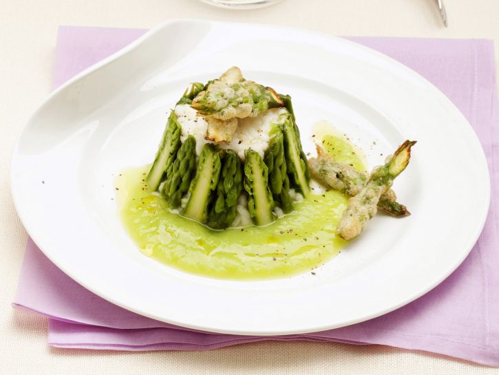 risotto-in-gabbia-di-asparagi immagine